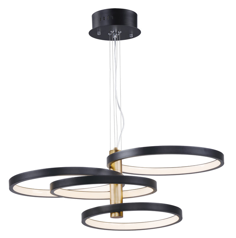 ET2 E24326-BKGLD LED Pendant, Black / Gold