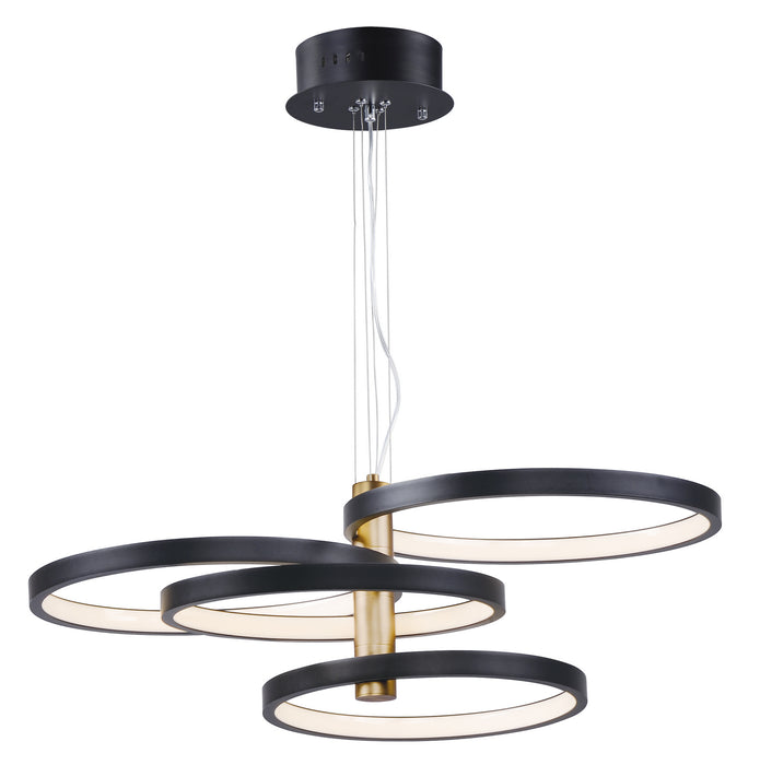 ET2 E24326-BKGLD LED Pendant, Black / Gold