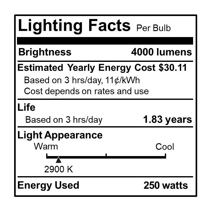 Bulbrite 614251 Light Bulb, Clear