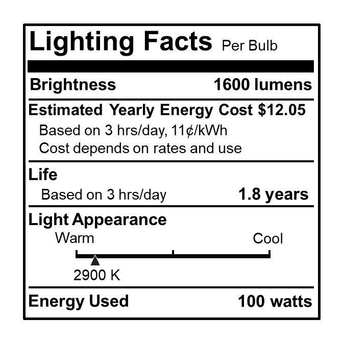 Bulbrite 610251 Light Bulb, Clear