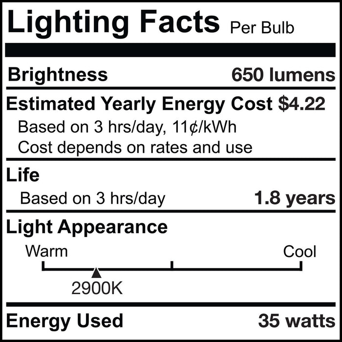 Bulbrite 654035 Light Bulb, Clear
