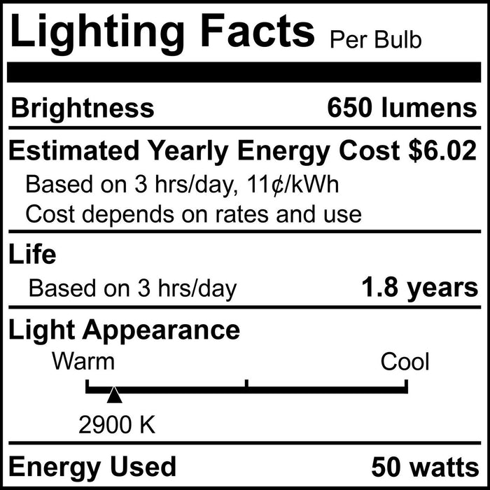 Bulbrite 617150 Light Bulb, Frost