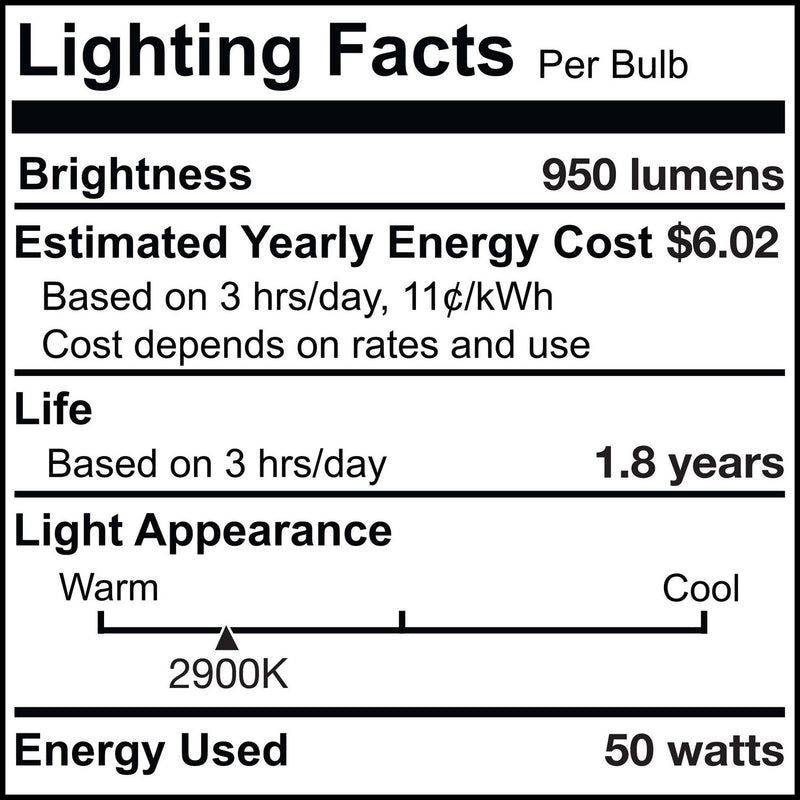 Bulbrite 654050 Light Bulb, Clear