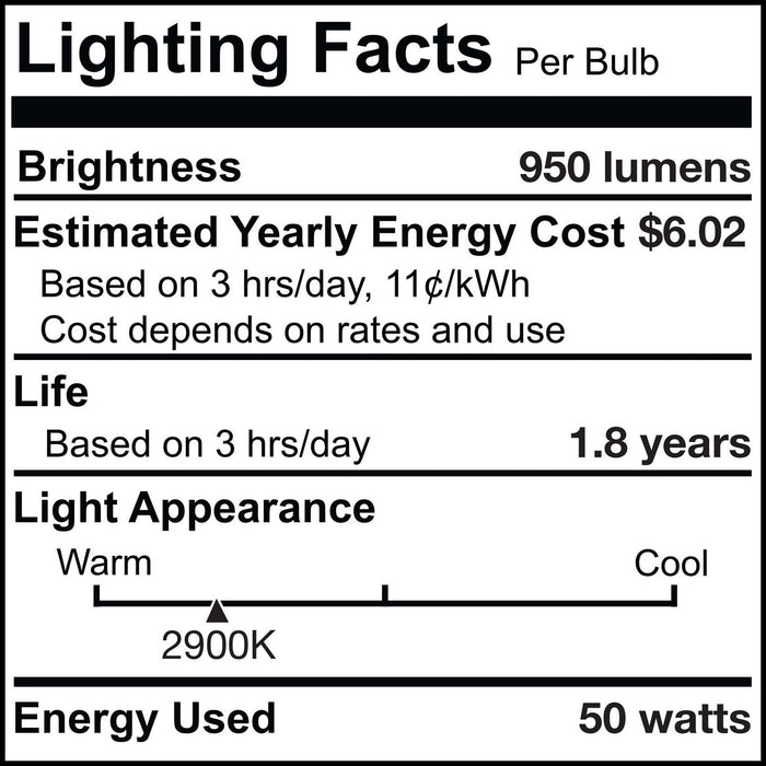 Bulbrite 654050 Light Bulb, Clear