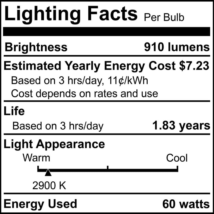 Bulbrite 654060 Light Bulb, Clear