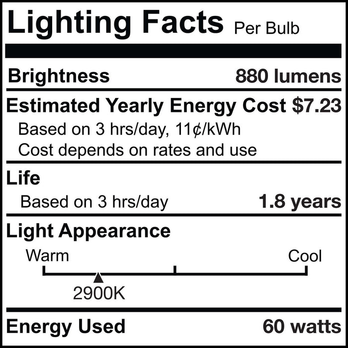 Bulbrite 654160 Light Bulb, Frost