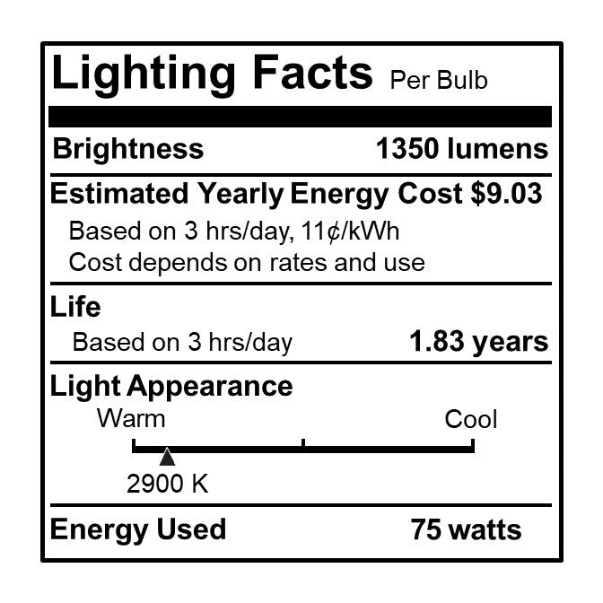 Bulbrite 610076 Light Bulb, Clear