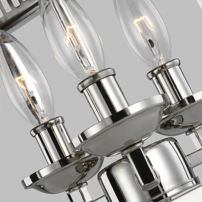 Visual Comfort Studio FM521PN Three Light Flush Mount, Polished Nickel
