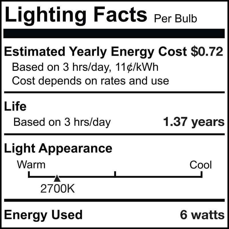 Bulbrite 411006 Light Bulb, Silicone