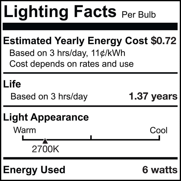 Bulbrite 411006 Light Bulb, Silicone