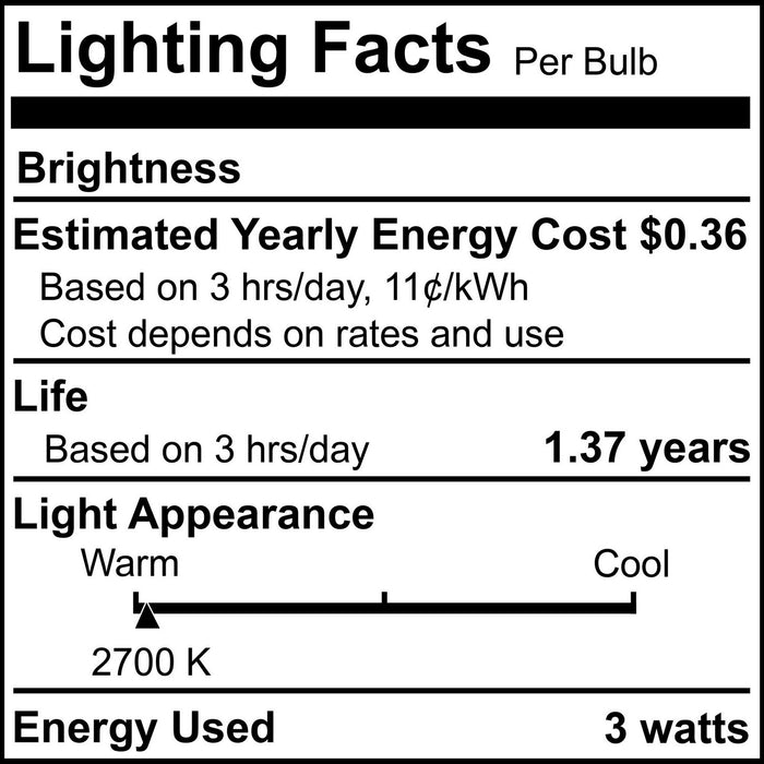 Bulbrite 411003 Light Bulb, Silicone