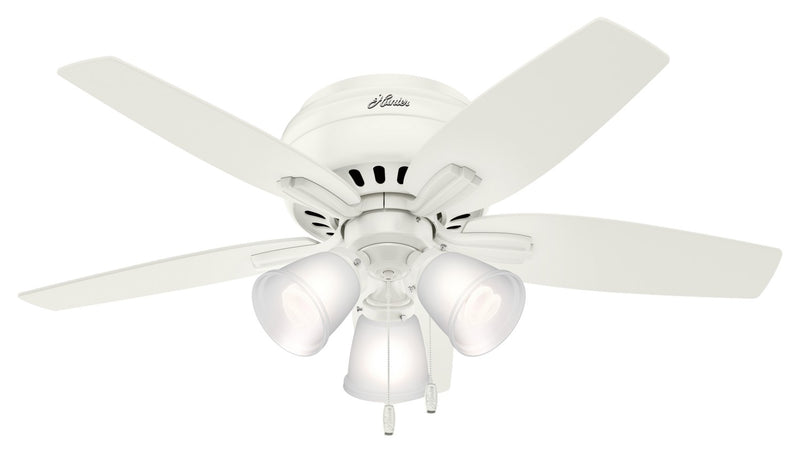 Hunter 51077 42" Ceiling Fan, Fresh White