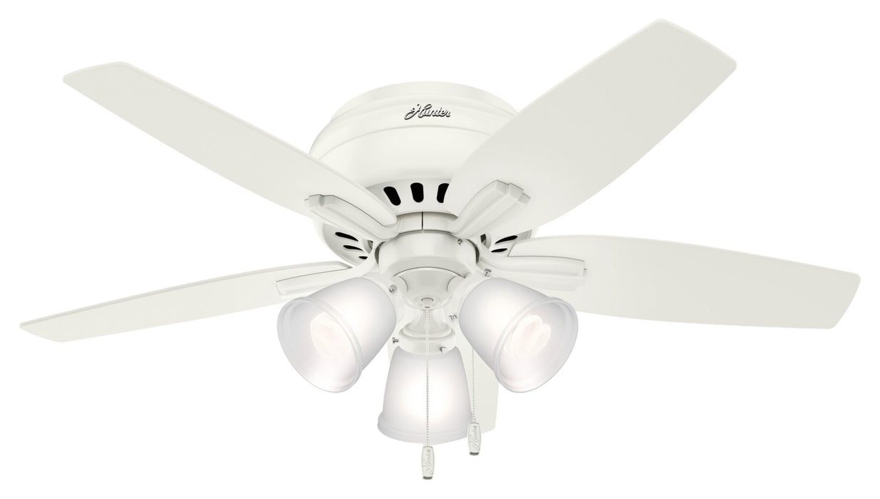 Hunter 51077 42" Ceiling Fan, Fresh White