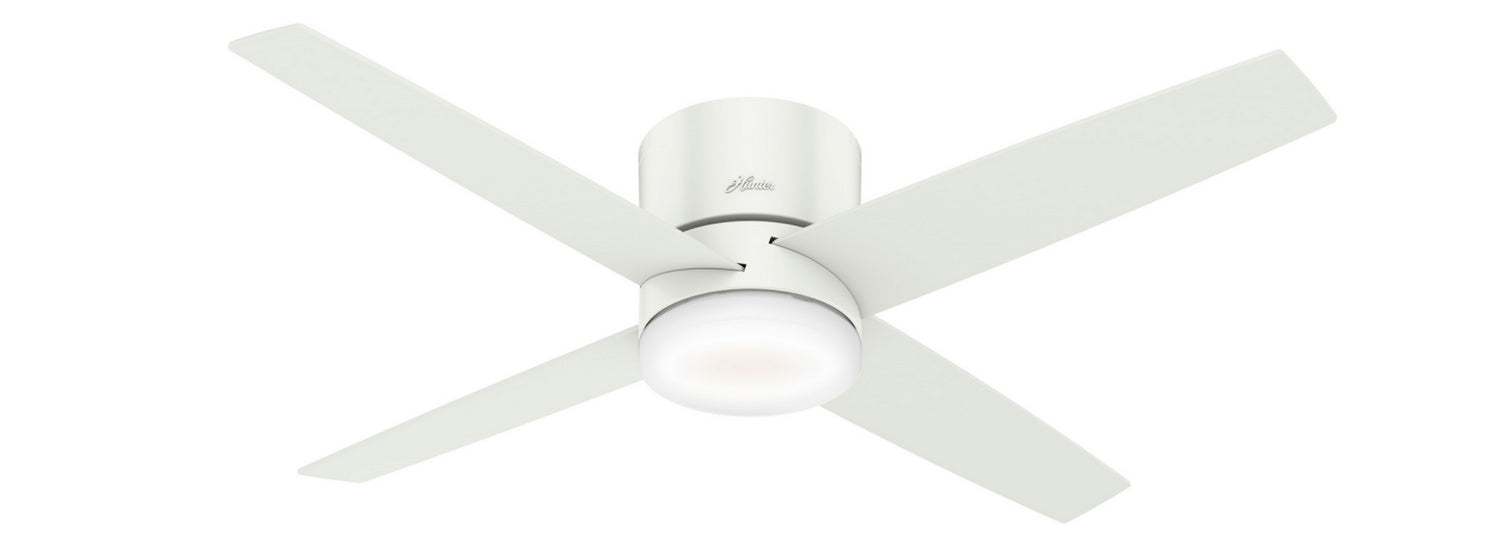 Hunter 59371 54" Ceiling Fan, Fresh White