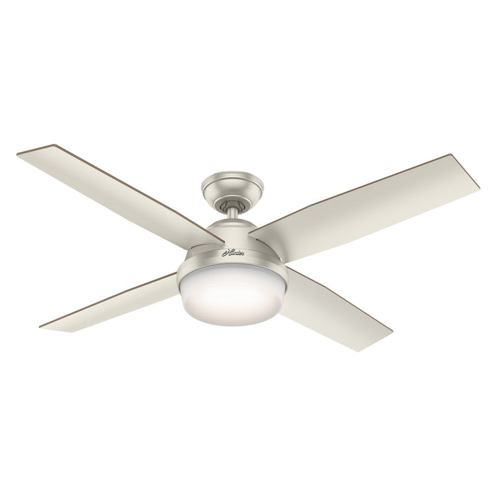 Hunter 59450 52" Ceiling Fan, Matte Nickel