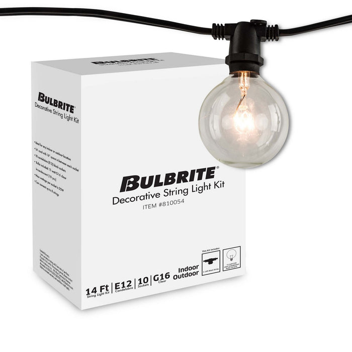 Bulbrite 810054 String Light, Black