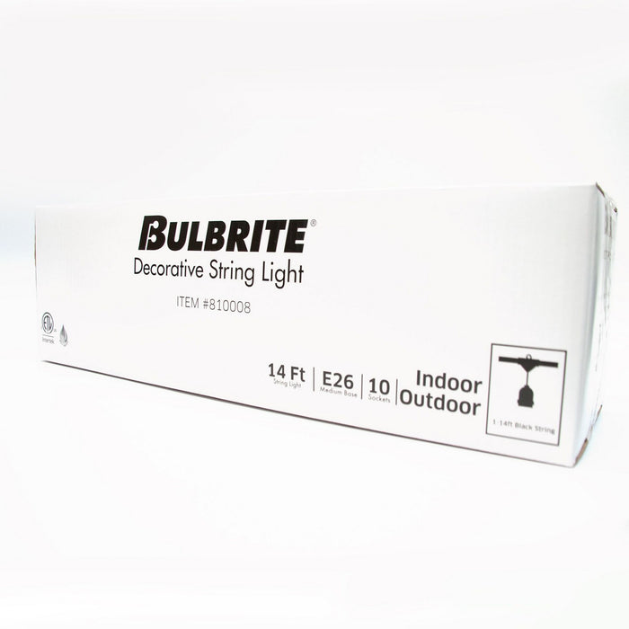 Bulbrite 810006 String Light, Black