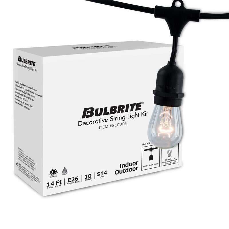 Bulbrite 810006 String Light, Black