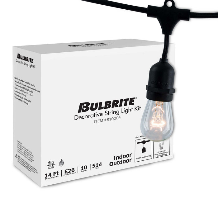 Bulbrite 810006 String Light, Black