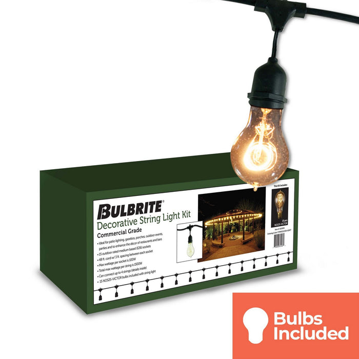 Bulbrite 810004 String Light, Black
