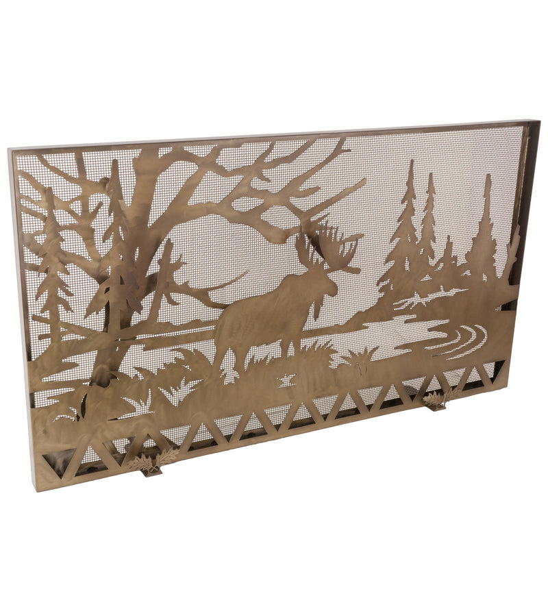 Meyda Tiffany 160770 Fireplace Screen, Antique Copper
