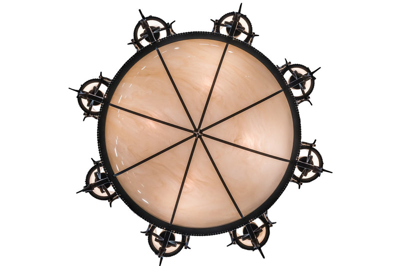 Meyda Tiffany 164773 12 Light Chandelier, Black Textured