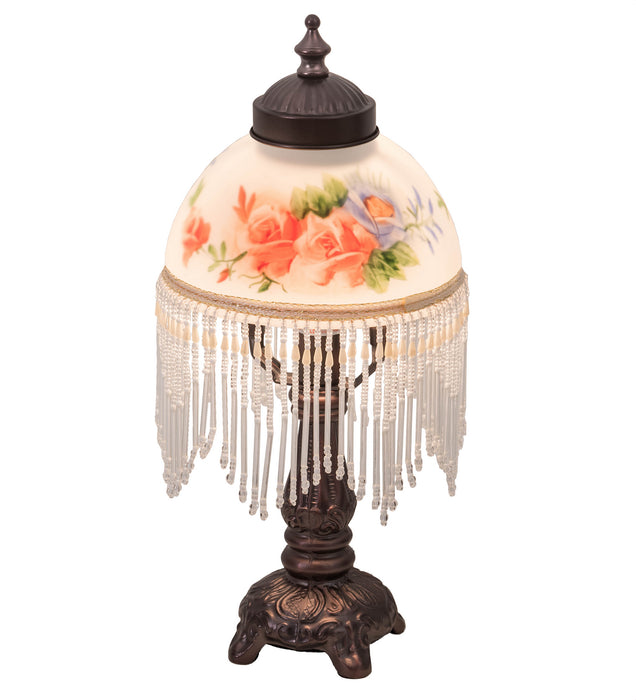 Meyda Tiffany 16578 One Light Mini Lamp, Mahogany Bronze