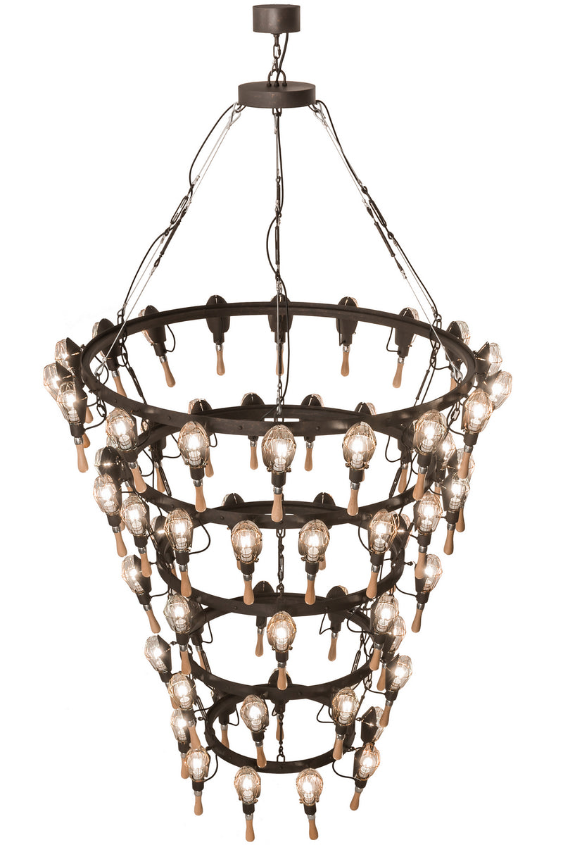 Meyda Tiffany 165791 63 Light Chandelier, Copper Rust