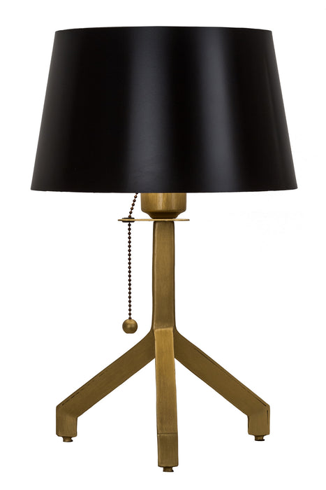 Meyda Tiffany 167594 One Light Table Lamp, Antique Brass