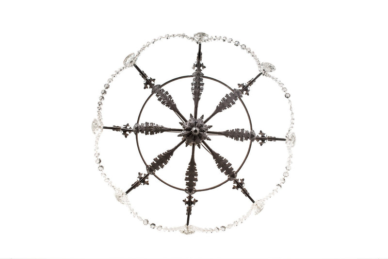 Meyda Tiffany 167783 Eight Light Chandelier, Chestnut