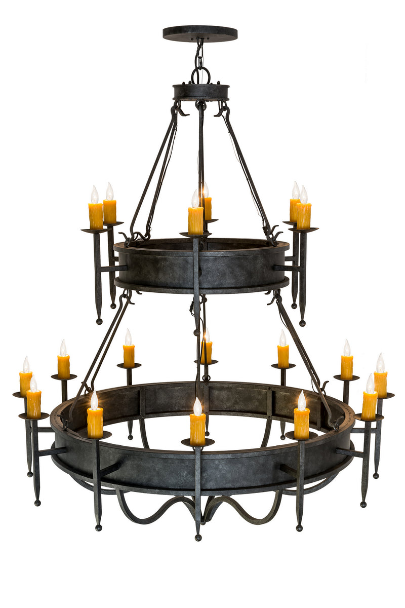 Meyda Tiffany 168295 18 Light Chandelier, Smoke