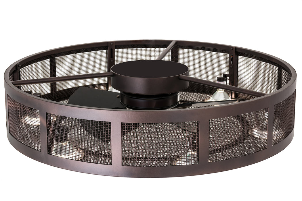 Meyda Tiffany 168359 Six Light Chandel-Air, Mahogany Bronze