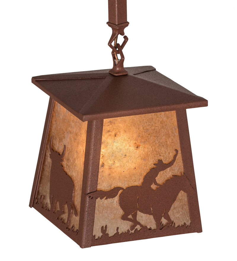 Meyda Tiffany 169618 One Light Pendant, Rust