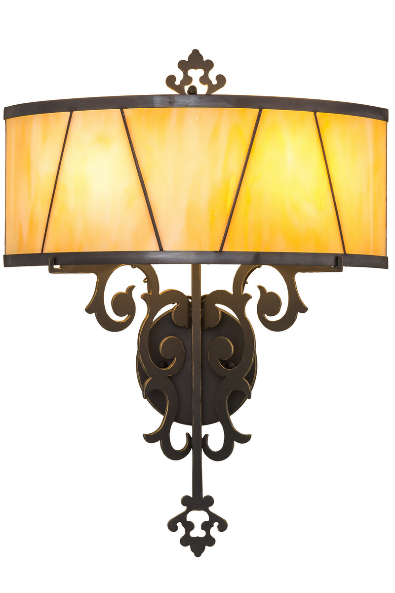 Meyda Tiffany 170757 Two Light Wall Sconce, Timeless Bronze