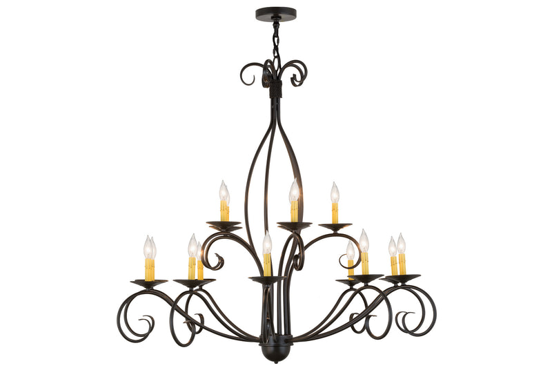 Meyda Tiffany 171607 15 Light Chandelier, Timeless Bronze