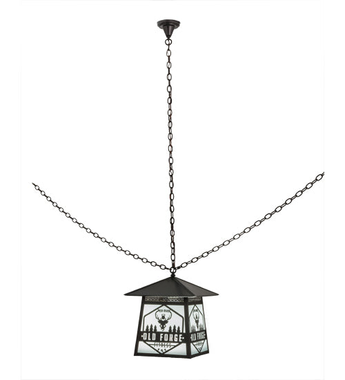 Meyda Tiffany 172002 One Light Pendant, Craftsman Brown