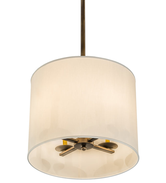 Meyda Tiffany 172094 Four Light Pendant, Antique Copper
