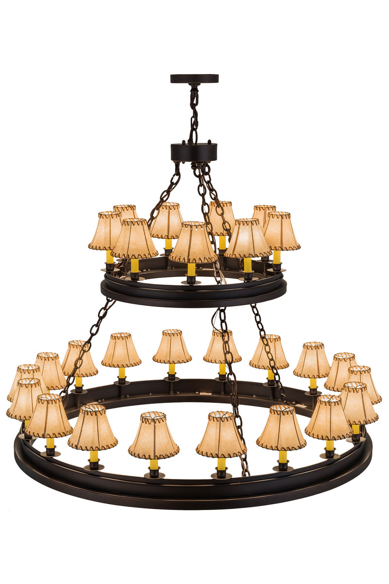 Meyda Tiffany 172678 27 Light Chandelier, Mahogany Bronze