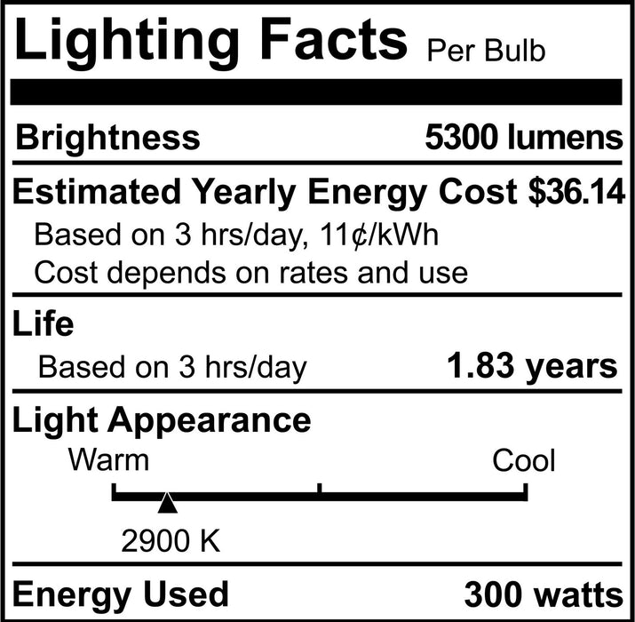 Bulbrite 600301 Light Bulb, Clear