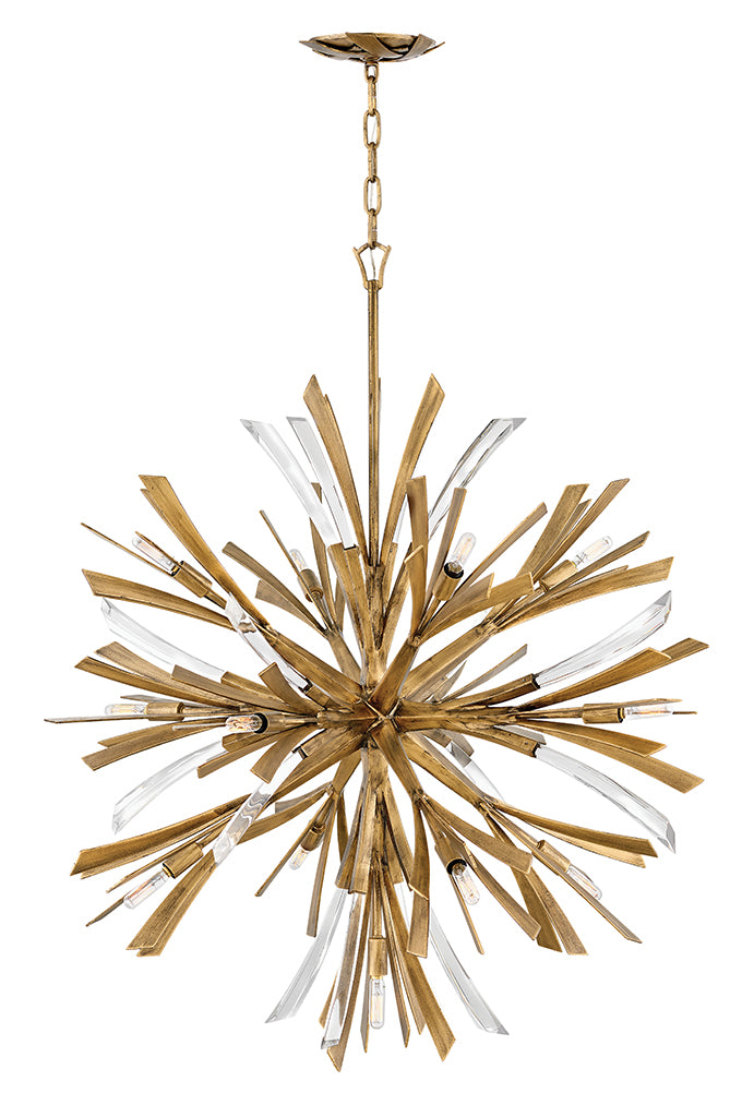 Fredrick Ramond FR40905BNG LED Chandelier, Burnished Gold