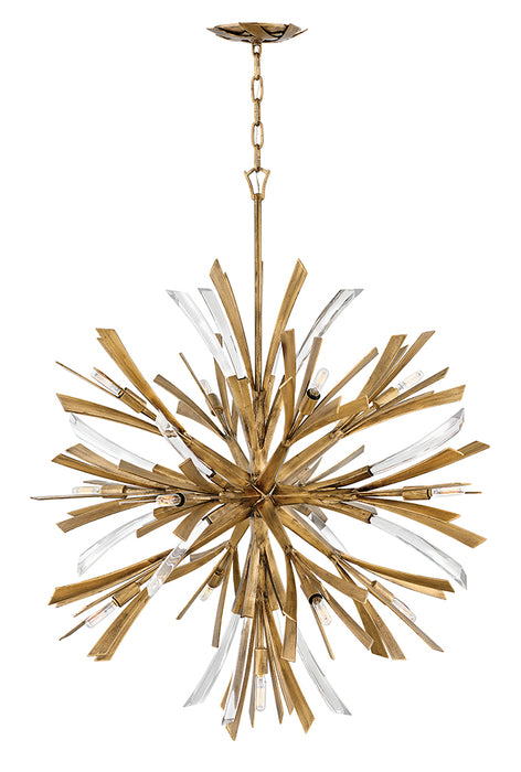 Fredrick Ramond FR40905BNG LED Chandelier, Burnished Gold