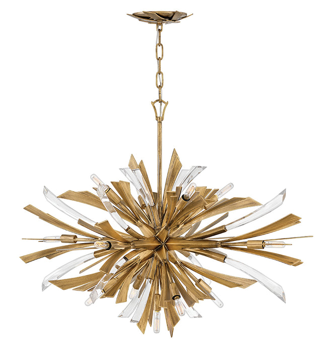 Fredrick Ramond FR40906BNG LED Pendant, Burnished Gold
