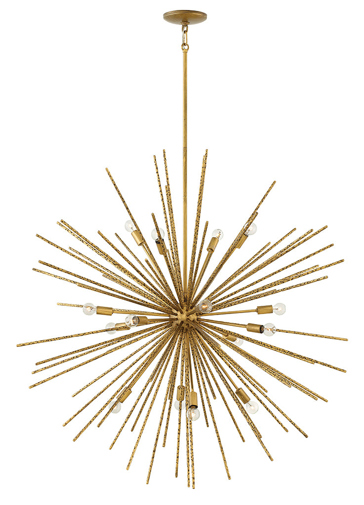 Fredrick Ramond FR43016BNG LED Chandelier, Burnished Gold