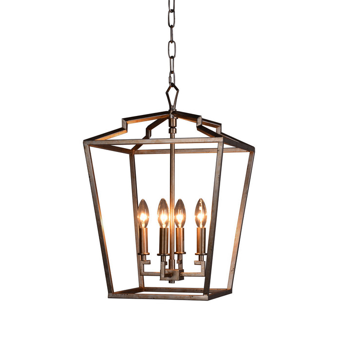 Terracotta Designs H6124S-4AS Four Light Chandelier, Antique Gold