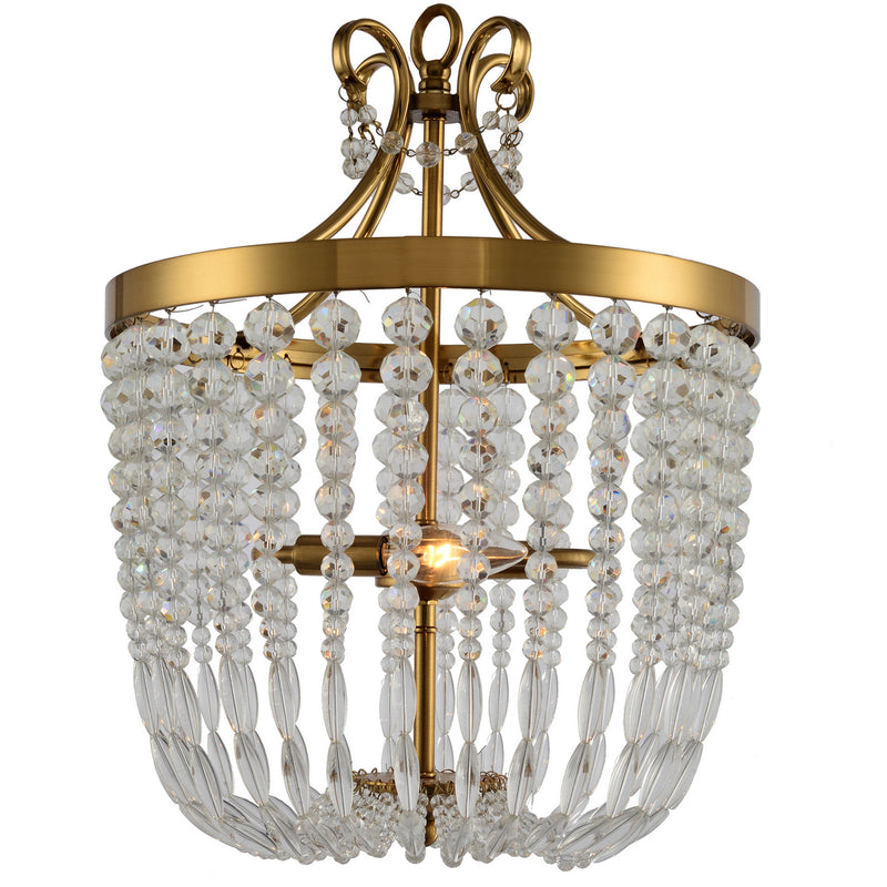 Terracotta Designs H7201-2 Two Light Chandelier, Brass Finish