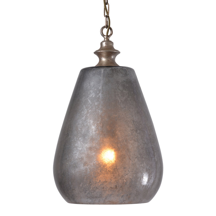 Terracotta Designs P8110-1 One Light Pendant, Smoky Glass