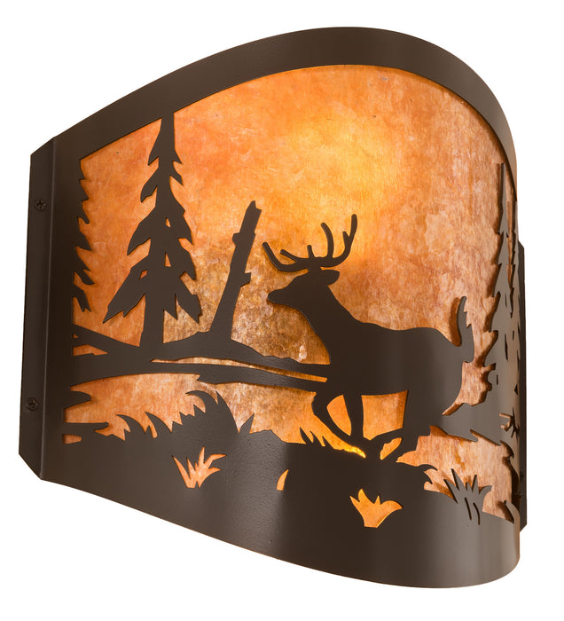 Meyda Tiffany 188367 Two Light Wall Sconce, Timeless Bronze