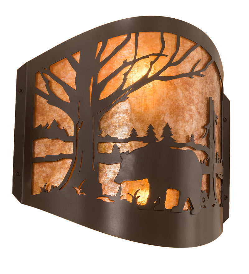 Meyda Tiffany 188368 Two Light Wall Sconce, Timeless Bronze