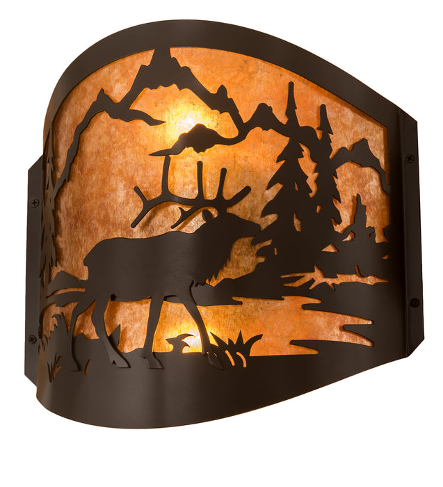 Meyda Tiffany 188369 Two Light Wall Sconce, Timeless Bronze