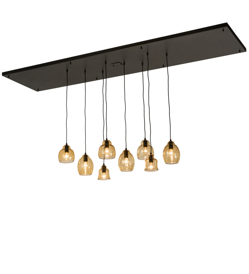 Meyda Tiffany 189591 Eight Light Pendant, Solar Black